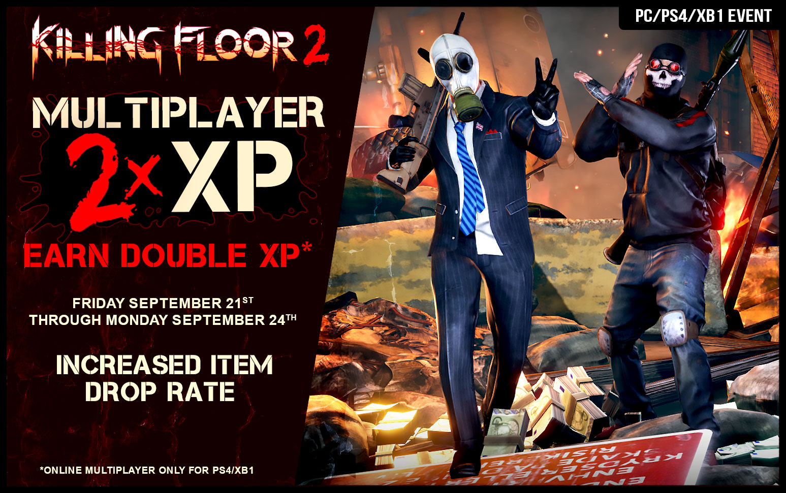 Killing Floor 2 Double Xp Week Is Here Tripwire Interactive Forums
